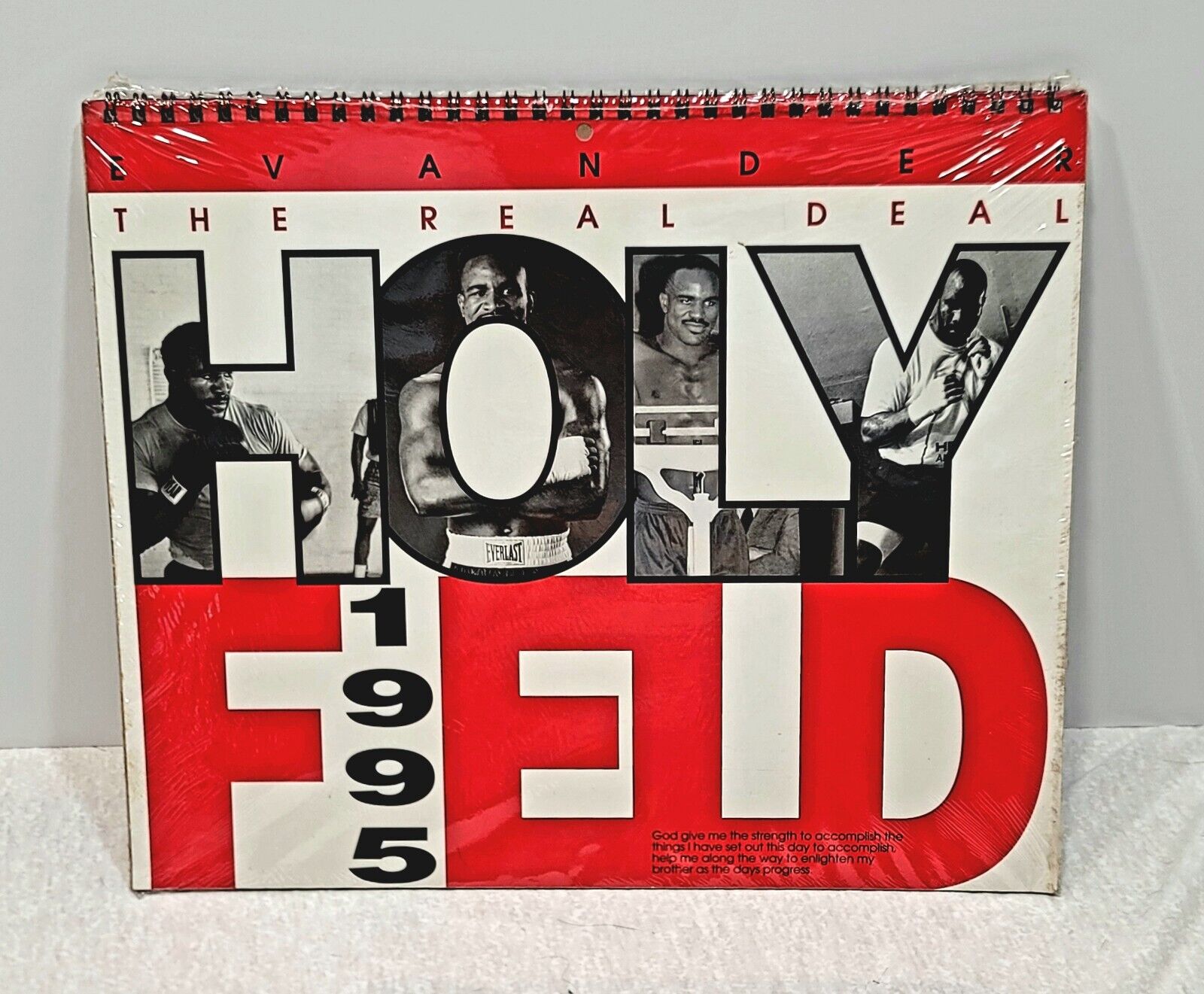 1995 Evander Holyfield Calendar-VERY RARE AND NEW