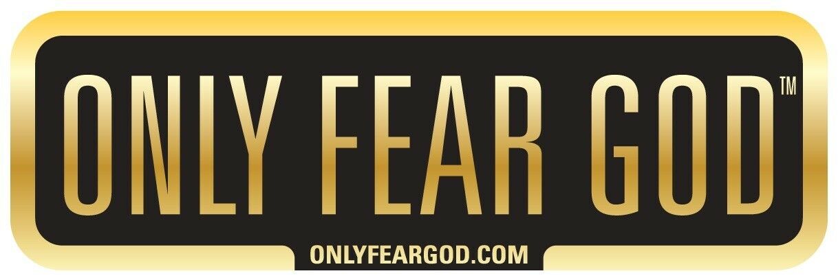 Only Fear God Decal / Window / Bumper Sticker (2 x 5.5) inches