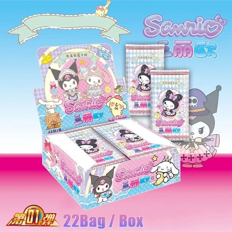 Sanrio Doujin Trading Cards Cute CCG 22 Pack Box Sealed