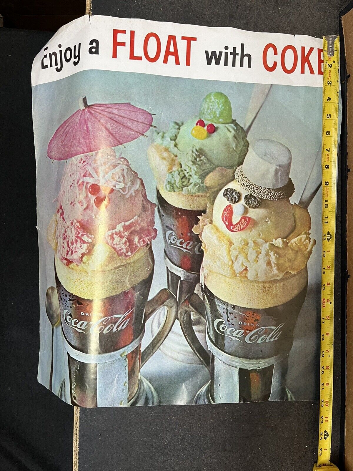 Vintage Coca-Cola poster advertising￼ 