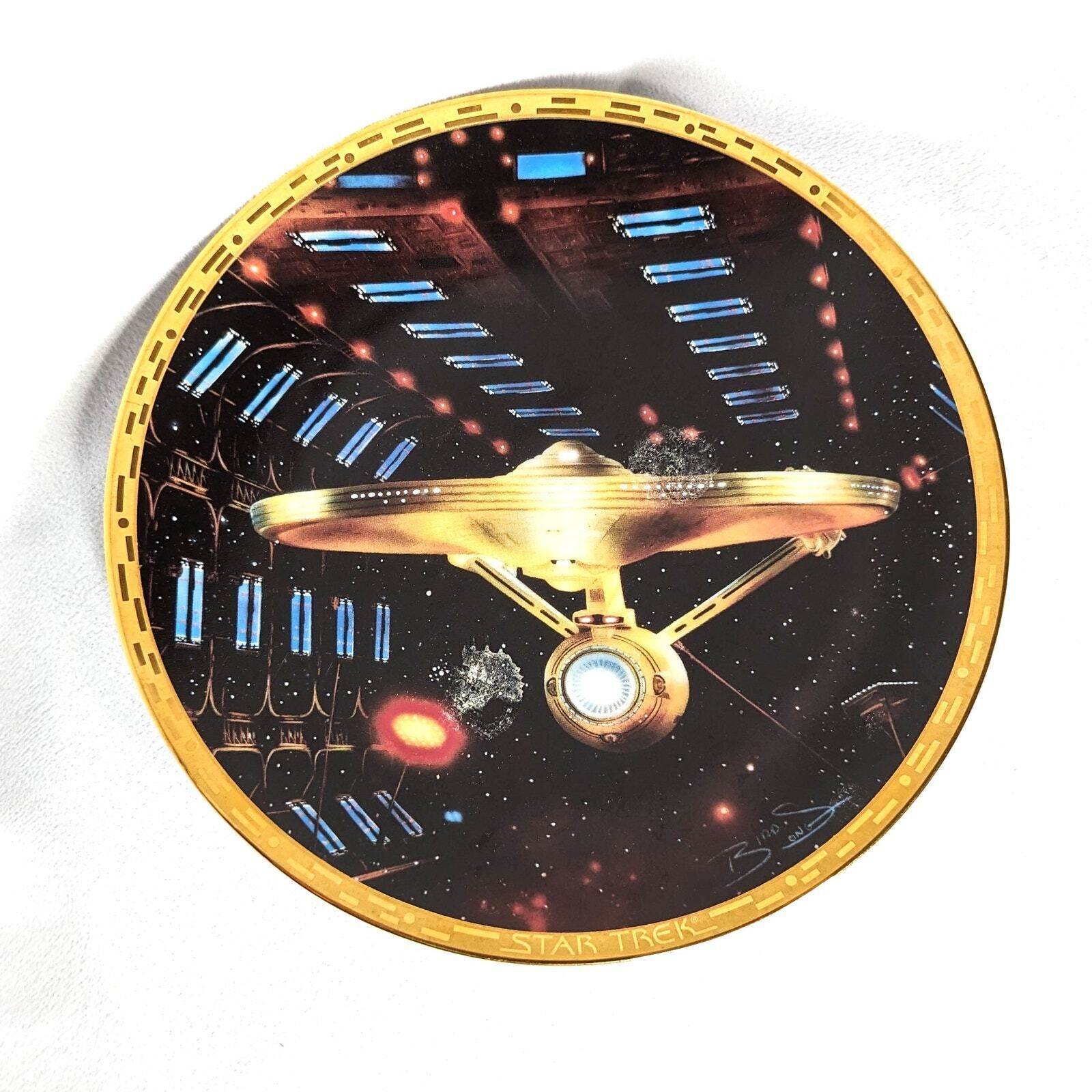 Hamilton Collection Star Trek Collector\'s Plate Enterprise