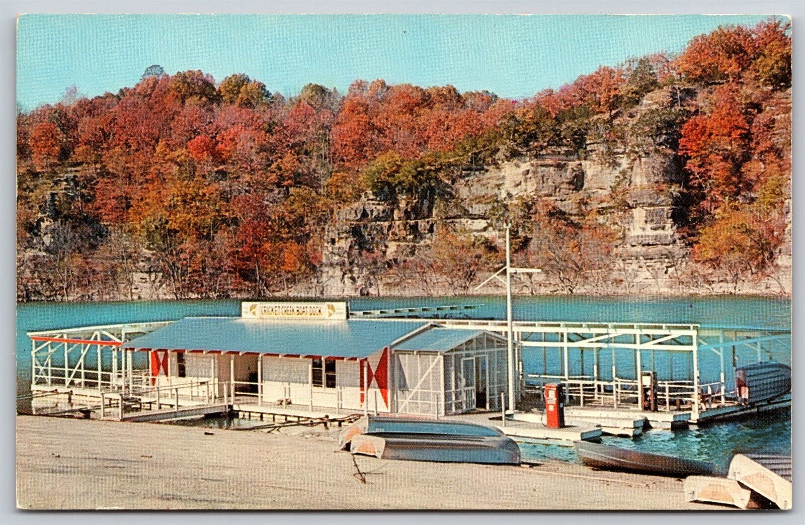 Postcard Cricket Creek Boat Dock, Omaha, Arkansas B130