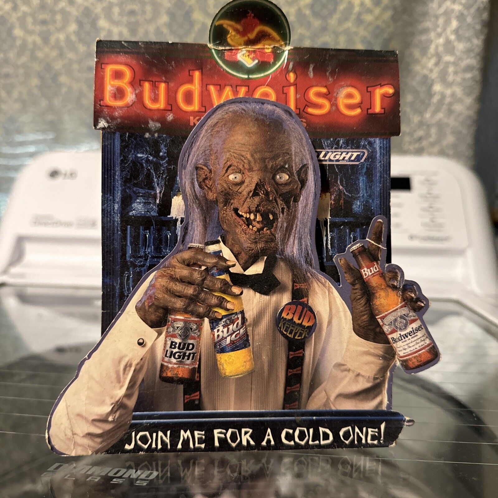 1995 Tales from the CRYPT KEEPER Table Talker Promo Display BUDWEISER Bud Light