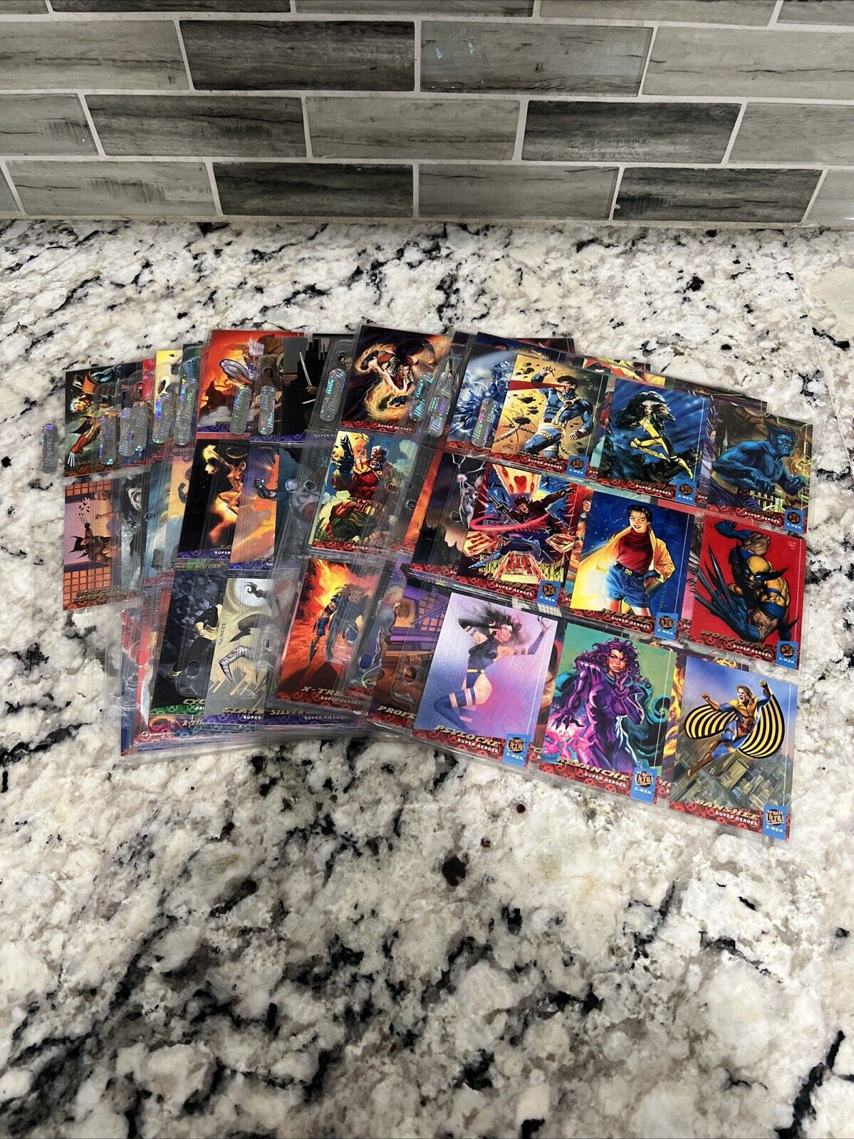 1994  Fleer Ultra X-Men - Complete Base Set - 150 Cards Mint In Sleeves