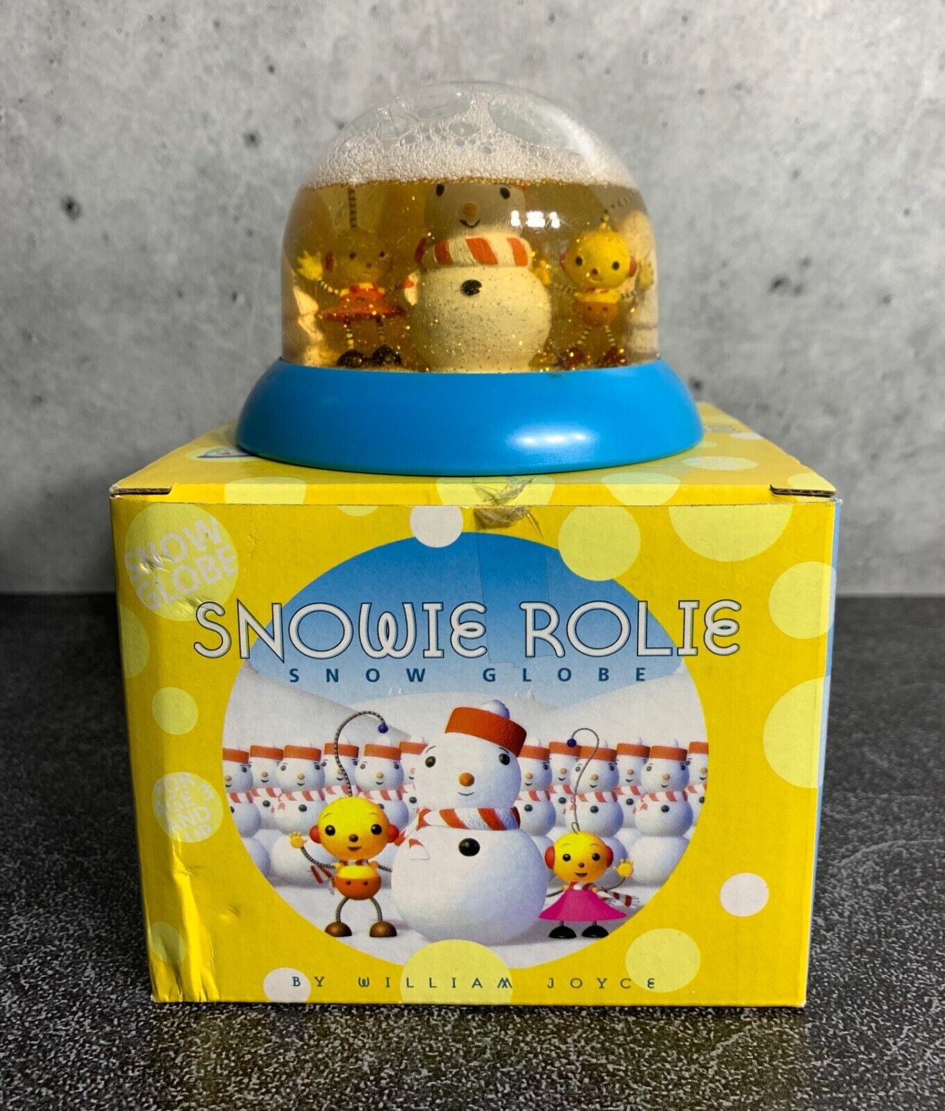 Vintage 2000 - Rolie Polie Olie Snow Globe - Snowie Rolie in Original Box
