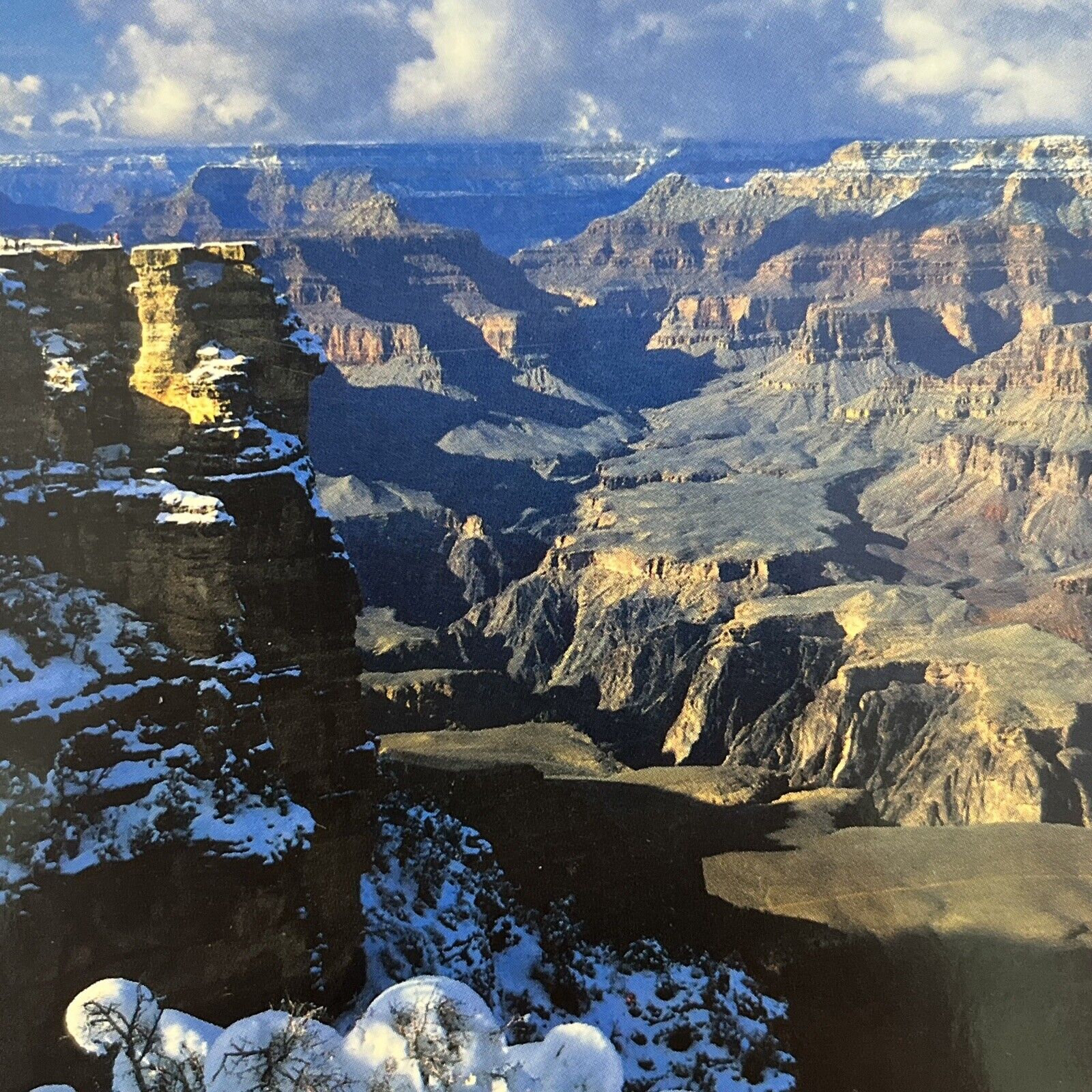 1983 Vintage Grand Canyon Postcard Winter Splendor ⭐️ USA Unposted