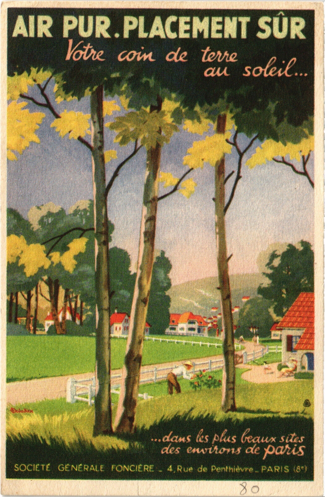 PC ADVERTISING, SOCIÉTÉ GÉNÉRALE FONCIÉRE, Vintage Postcard (b50029)