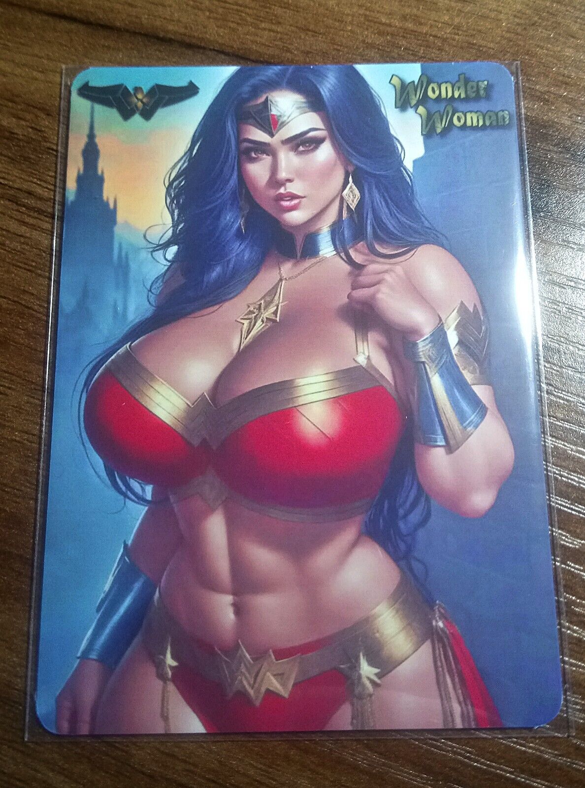 Wonder Woman, #3, DC, Superhero, Custom Art Card, Sexy, Beauty, Double Sided
