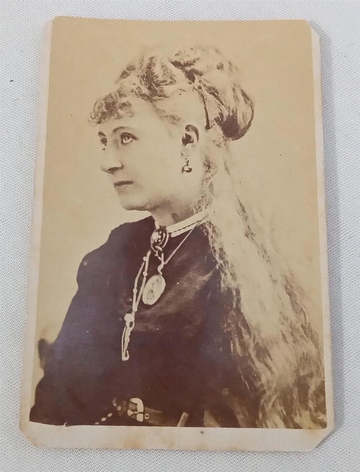 Vintage CDV Photo Lydia Thompson Actress Antique Victorian Photograph