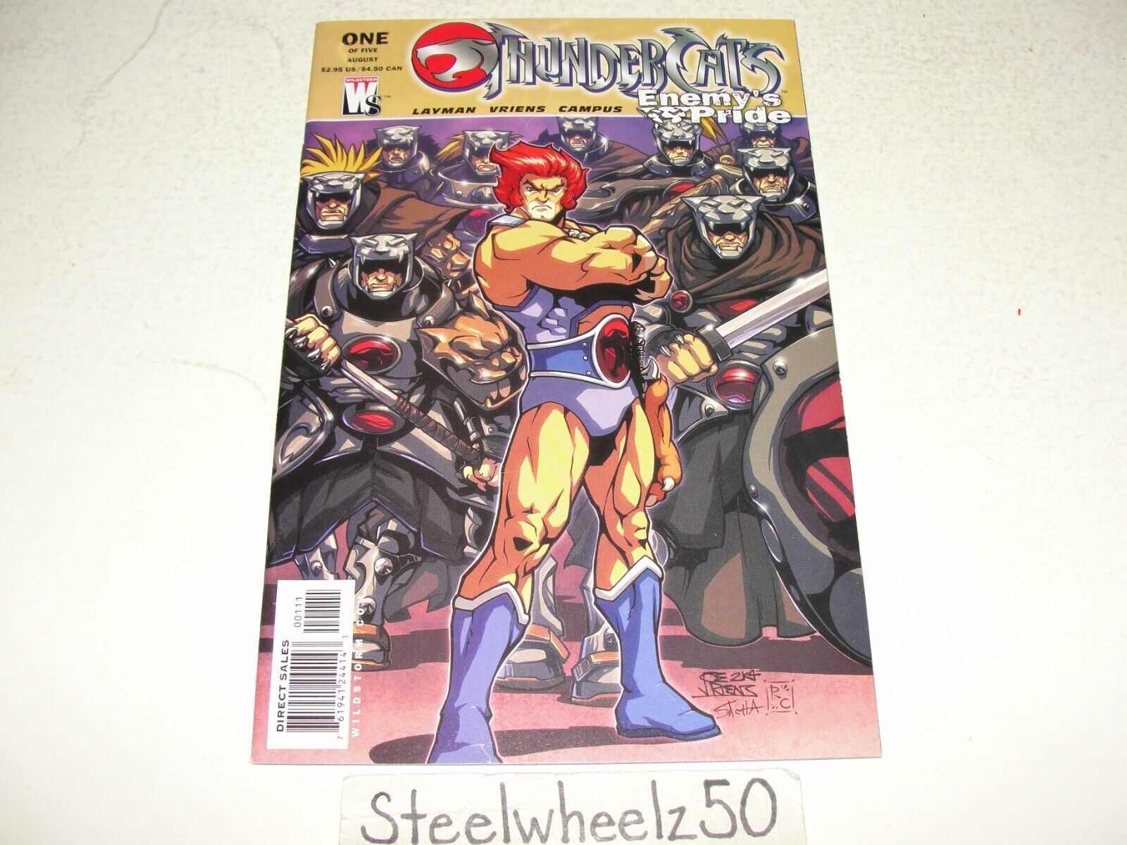 Thundercats Enemy\'s Pride #1 Comic DC Wildstorm 2004 Lion-O John Layman Vriens