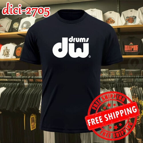DW DRUMS Edition Design Logo Men\'s T shirt USA Size  