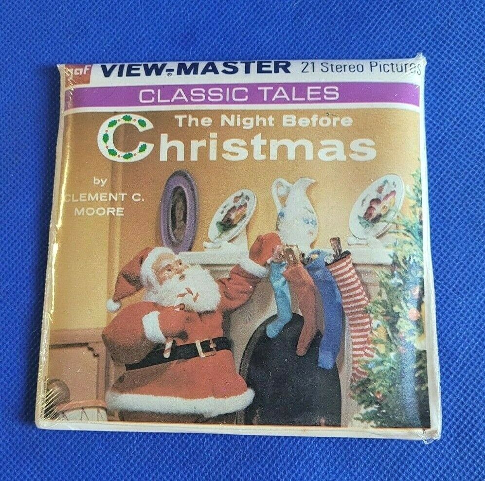 SEALED B382 Classic Tales The Night Before Christmas view-master 3 Reels Packet