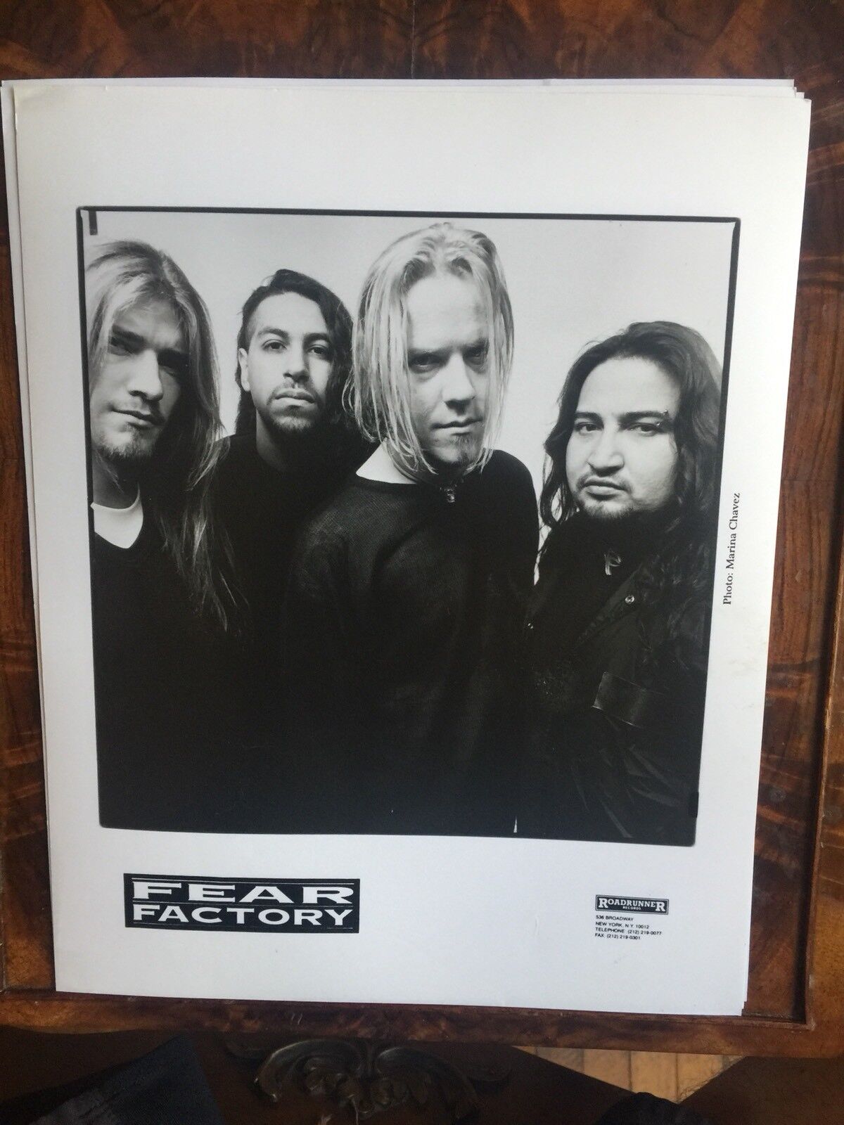 Fear Factory Vintage 8x10 Press  Photo #2