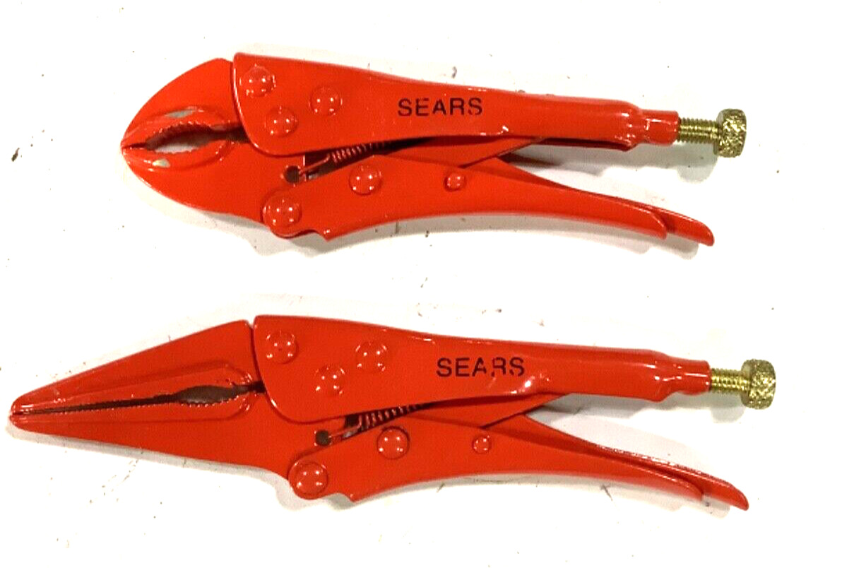 (d) 2 Vintage Sears vise grip pliers