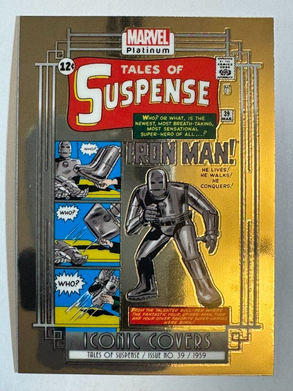 2023 Upper Deck Marvel Platinum Iconic Covers #IC24 Tales of Suspense (1959) #39
