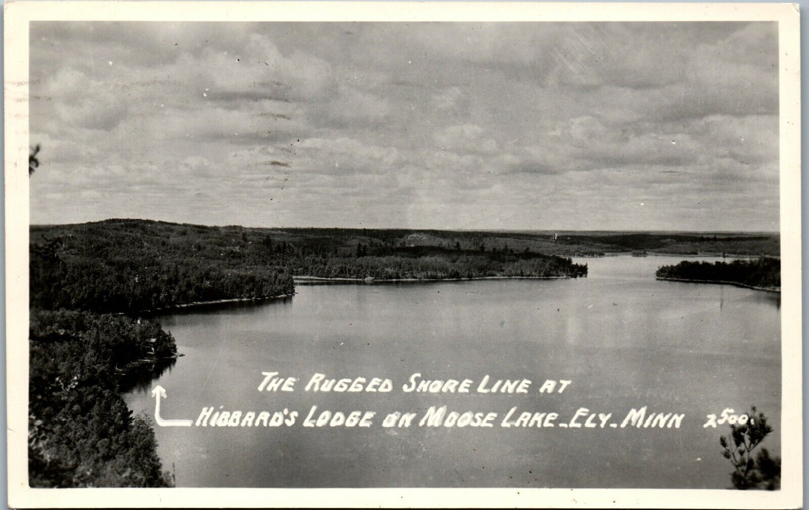 Hibbard\'s Lodge, Moose Lake, Ely, Minnesota RPPC (1957)