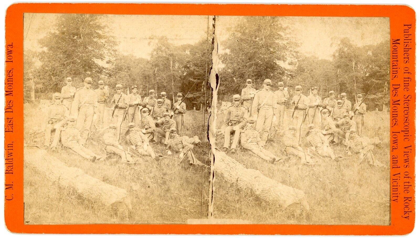 IOWA SV - Gathering of Soldiers - Civil War? - CM Baldwin 1880s