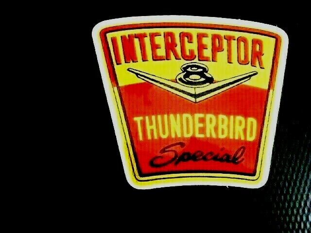 VINTAGE FORD *STICKER* Interceptor  V-8 SPECIAL First Year 1957