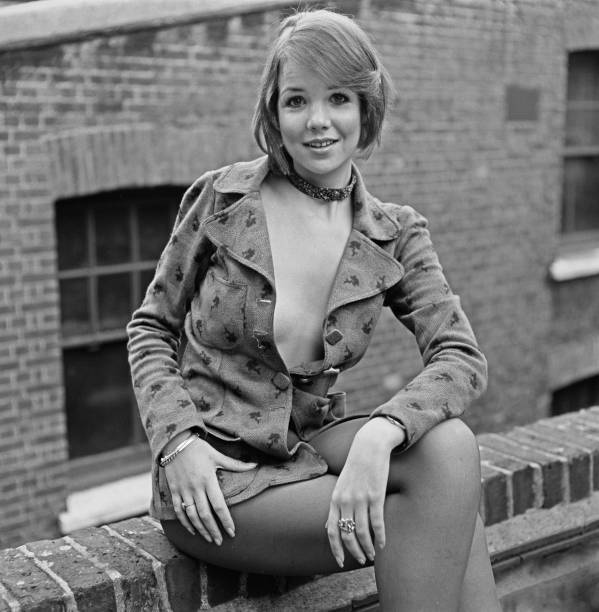 English actress Caroline Ellis UK 30th January 1974 OLD PHOTO