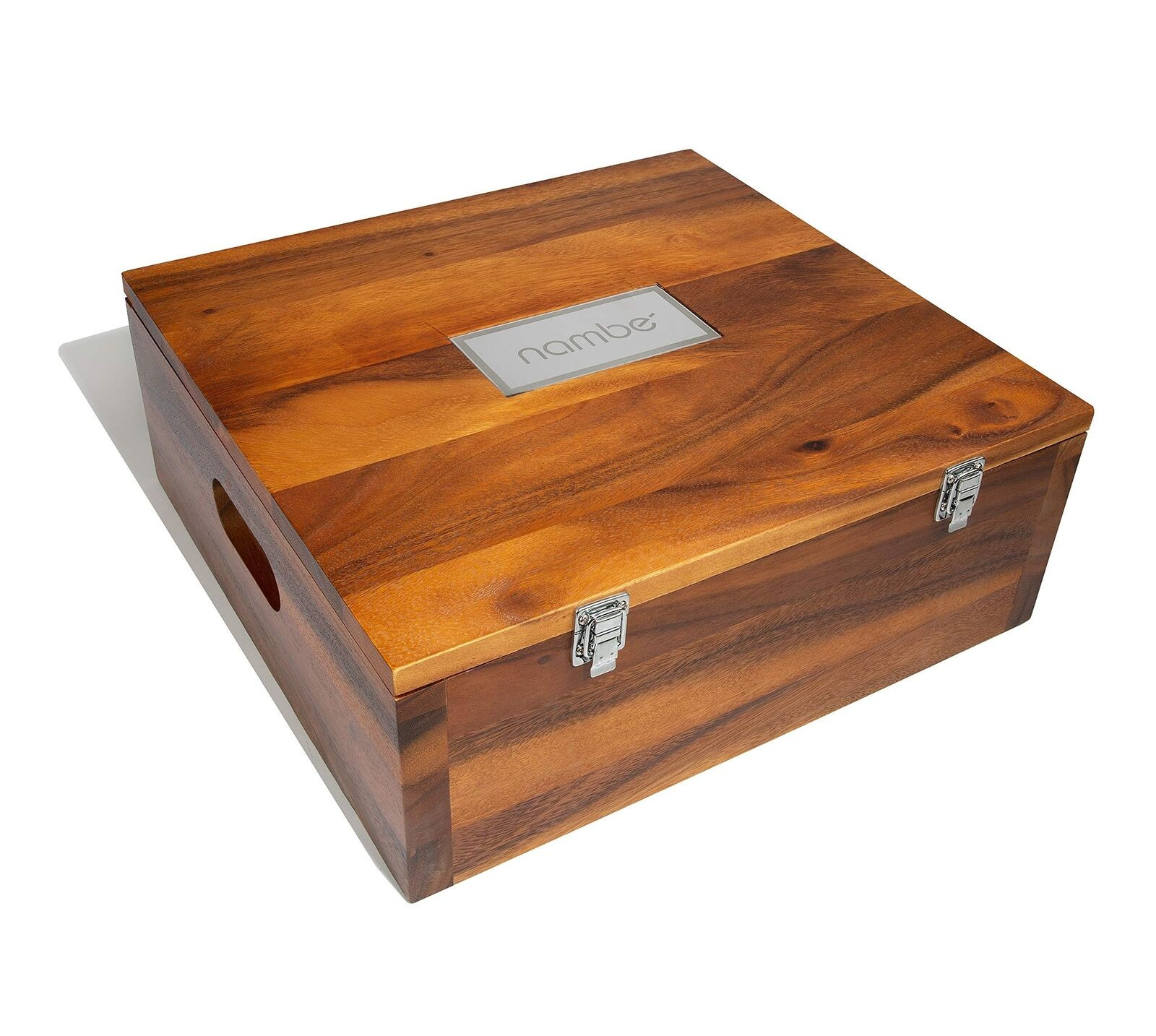 Nambe Miniature Nativity Storage Box | Keepsake Storage Box for Holiday Figur...