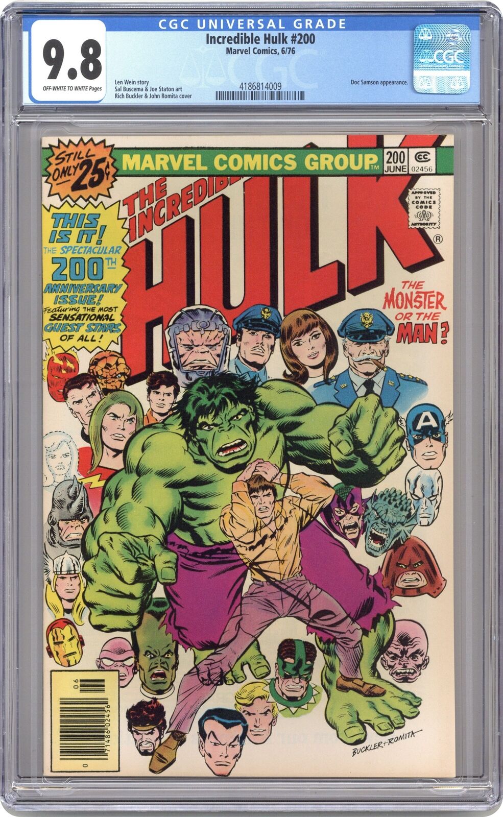 Incredible Hulk #200 CGC 9.8 1976 4186814009