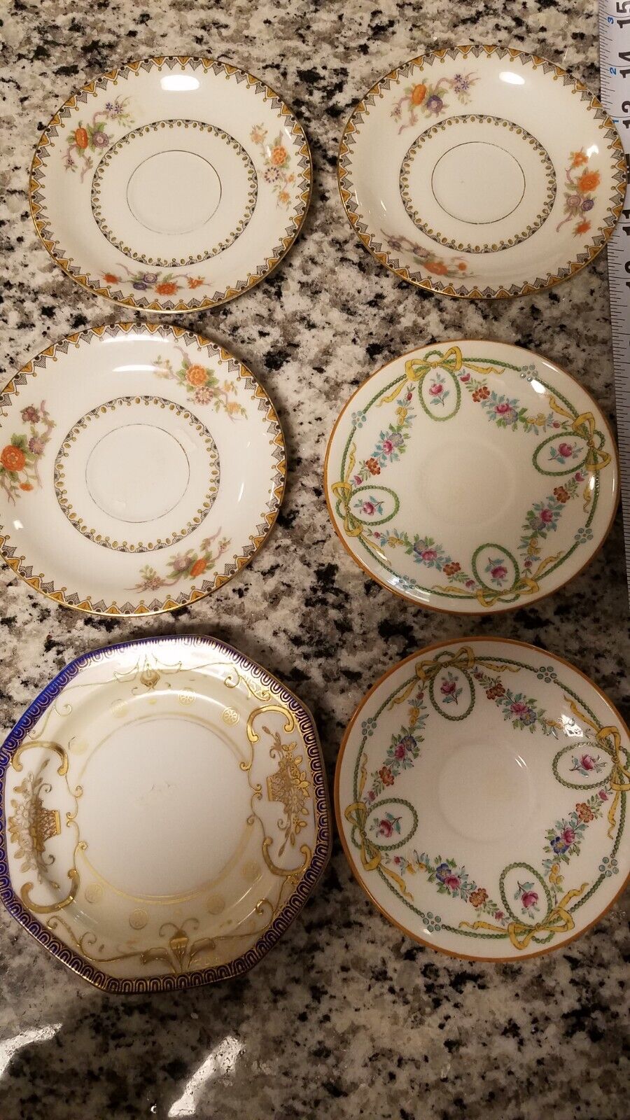 Assorted Antique/Vintage Tea Cup Saucers-Great condition