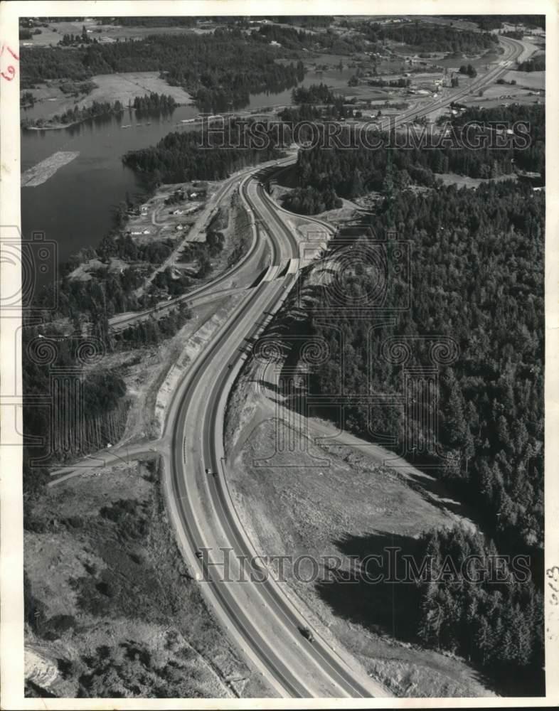 1960 Press Photo Washington State Highway 9 approach to beaches around Aberdeen