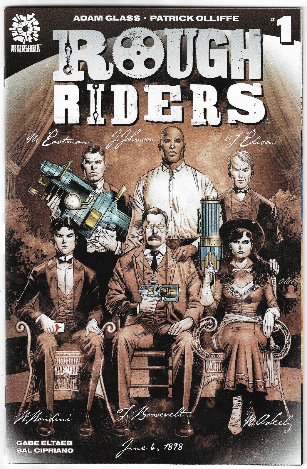Rough Riders #1 Historical Fiction Western Roosevelt Aftershock Comics 