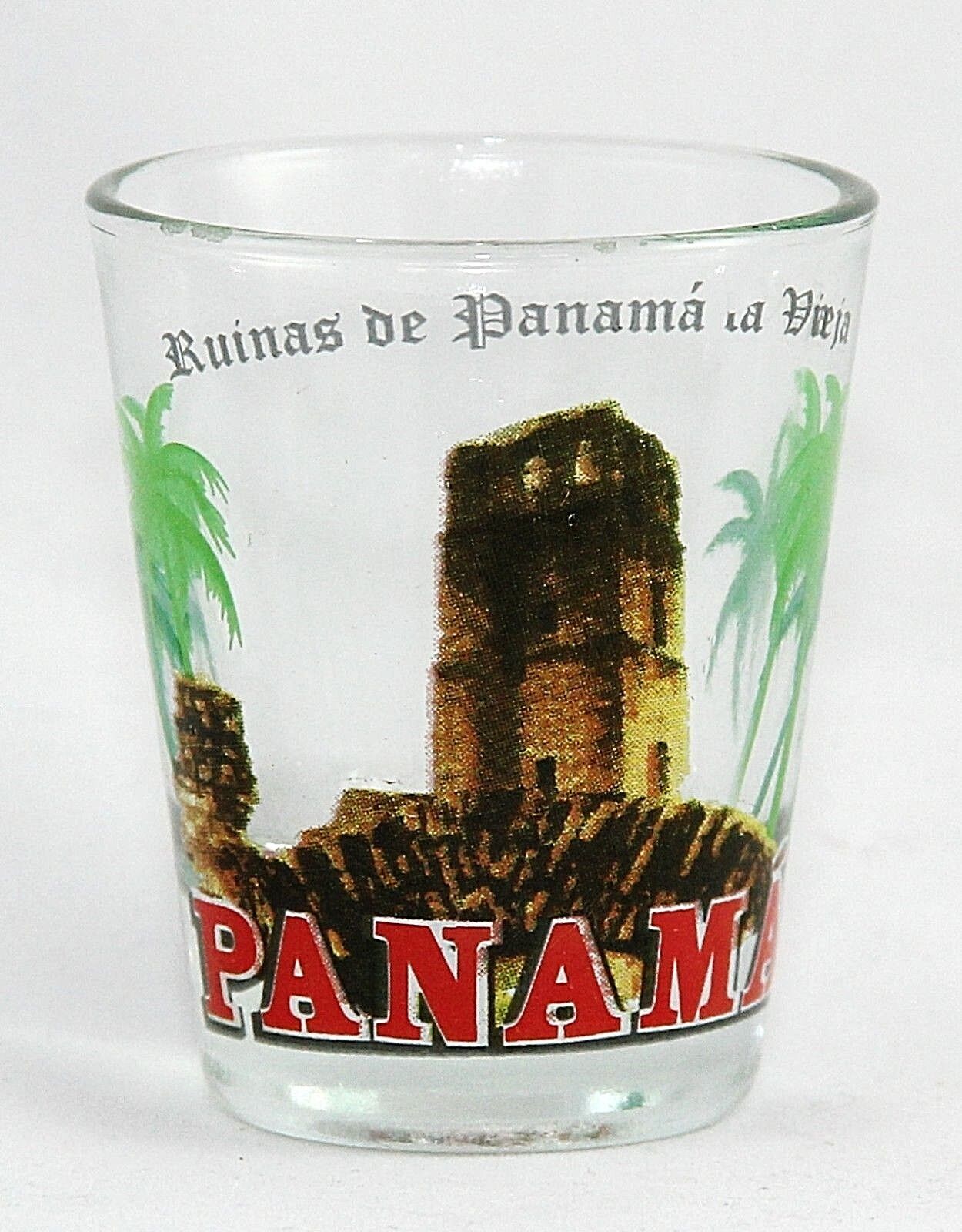 PANAMA VIEJO OLD CITY HISTORICAL SHOT GLASS SHOTGLASS