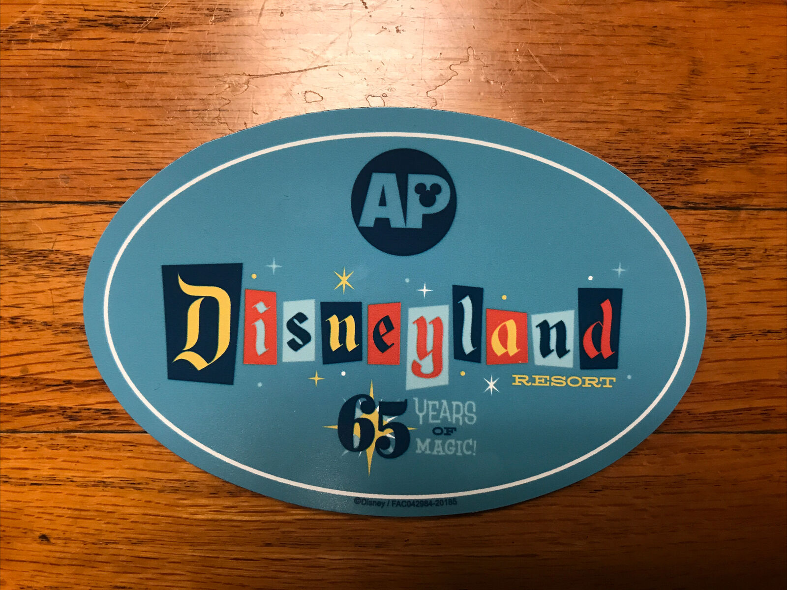 Disneyland Resort 65th Years of Magic AP Annual Pass Magnet 65th Anniversary New