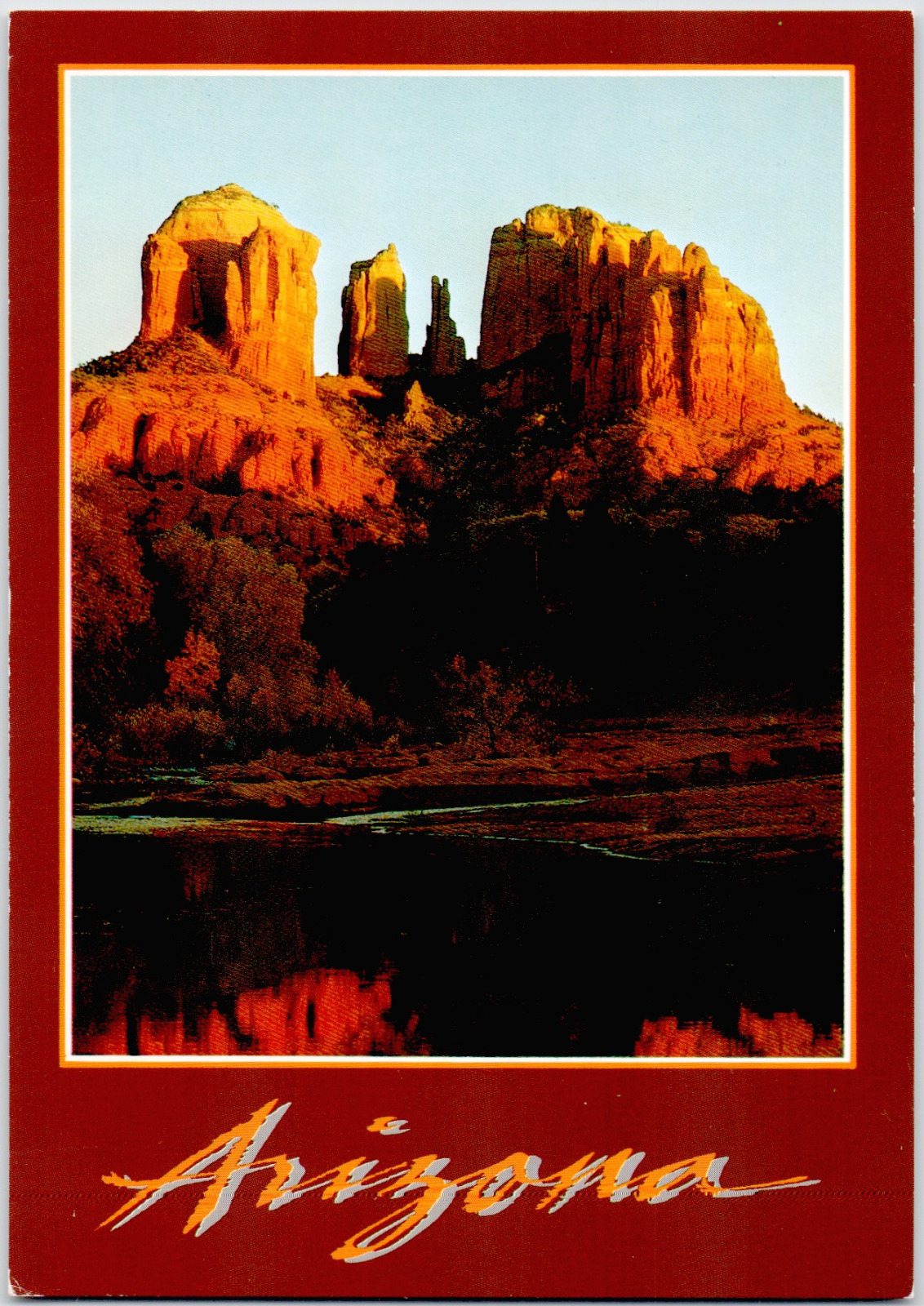 Red Rock Crossing Sedona Arizona USA AZ Vintage Postcard