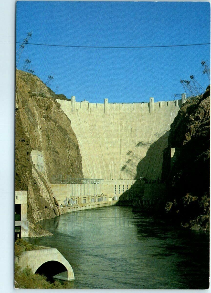Postcard - Hoover Dam, view from the Colorado River