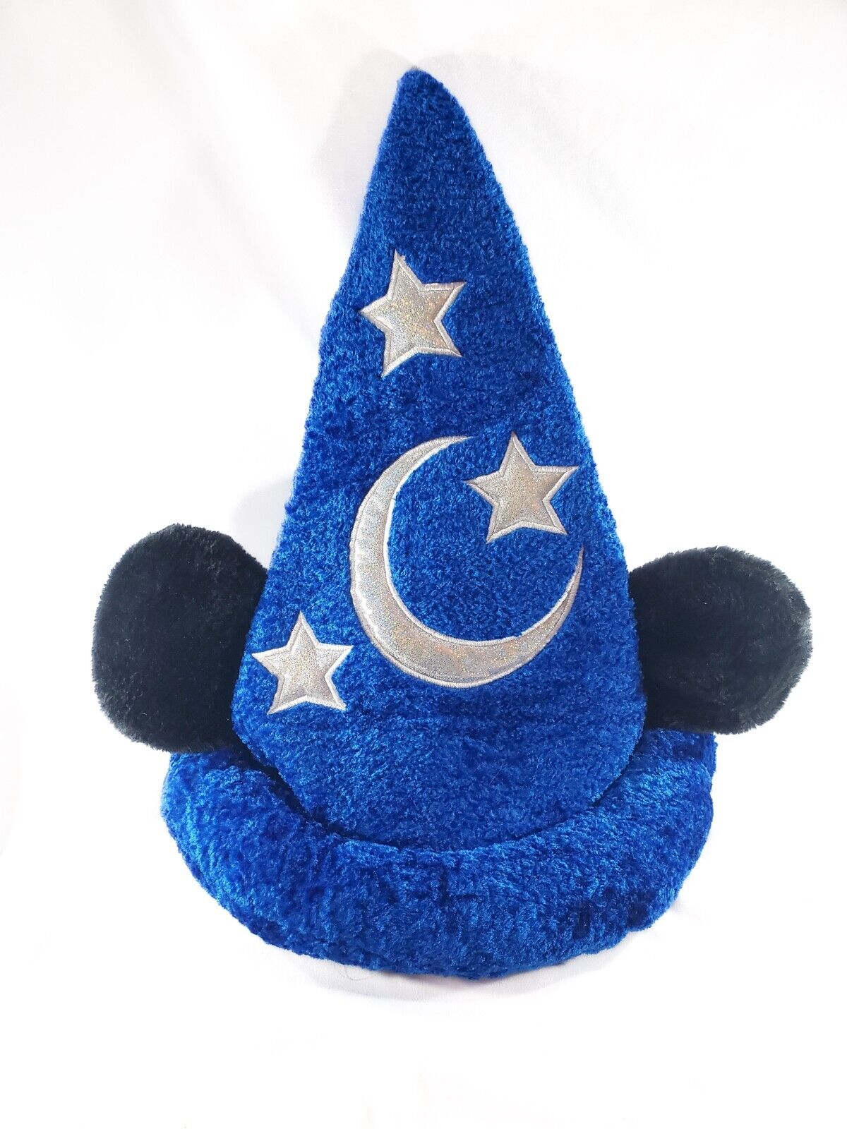 Disney Parks Mickey Mouse Blue Fantasia Sorcerer\'s Wizard 15” Hat with Ears