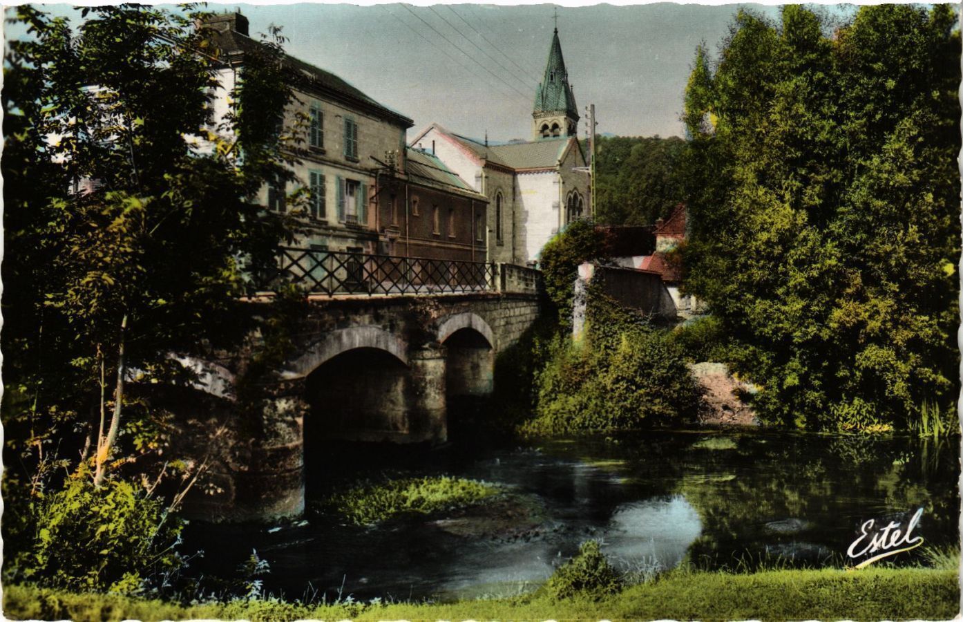 CPA AK BRAY-LU - The Bridge on the Epte and the Church (380344)
