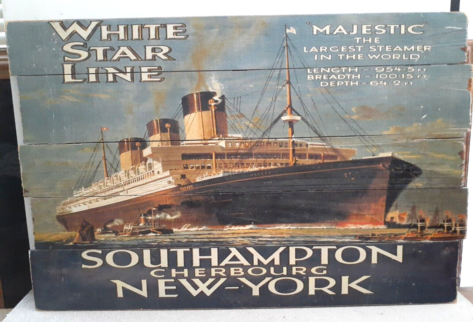 R. M. S. Majestic Steamer Largest in the World White Star Line Ship