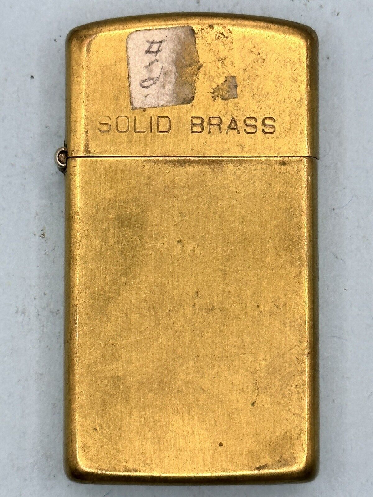 Vintage 1989 Solid Brass Slim Zippo Lighter