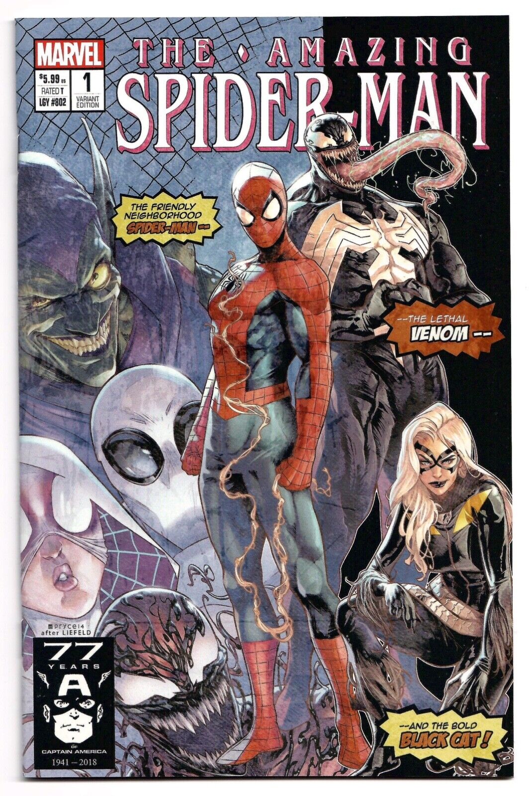 Amazing Spider-Man #1 Jamal Campbell COVER B Variant ASM New Mutants 98 HOMAGE