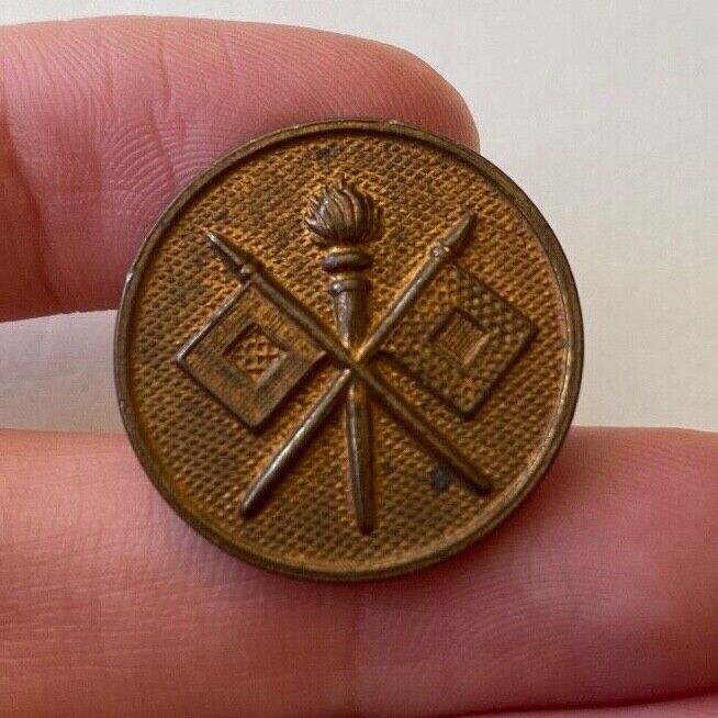 Post-WW1 US Army Signal Corps Collar Disk