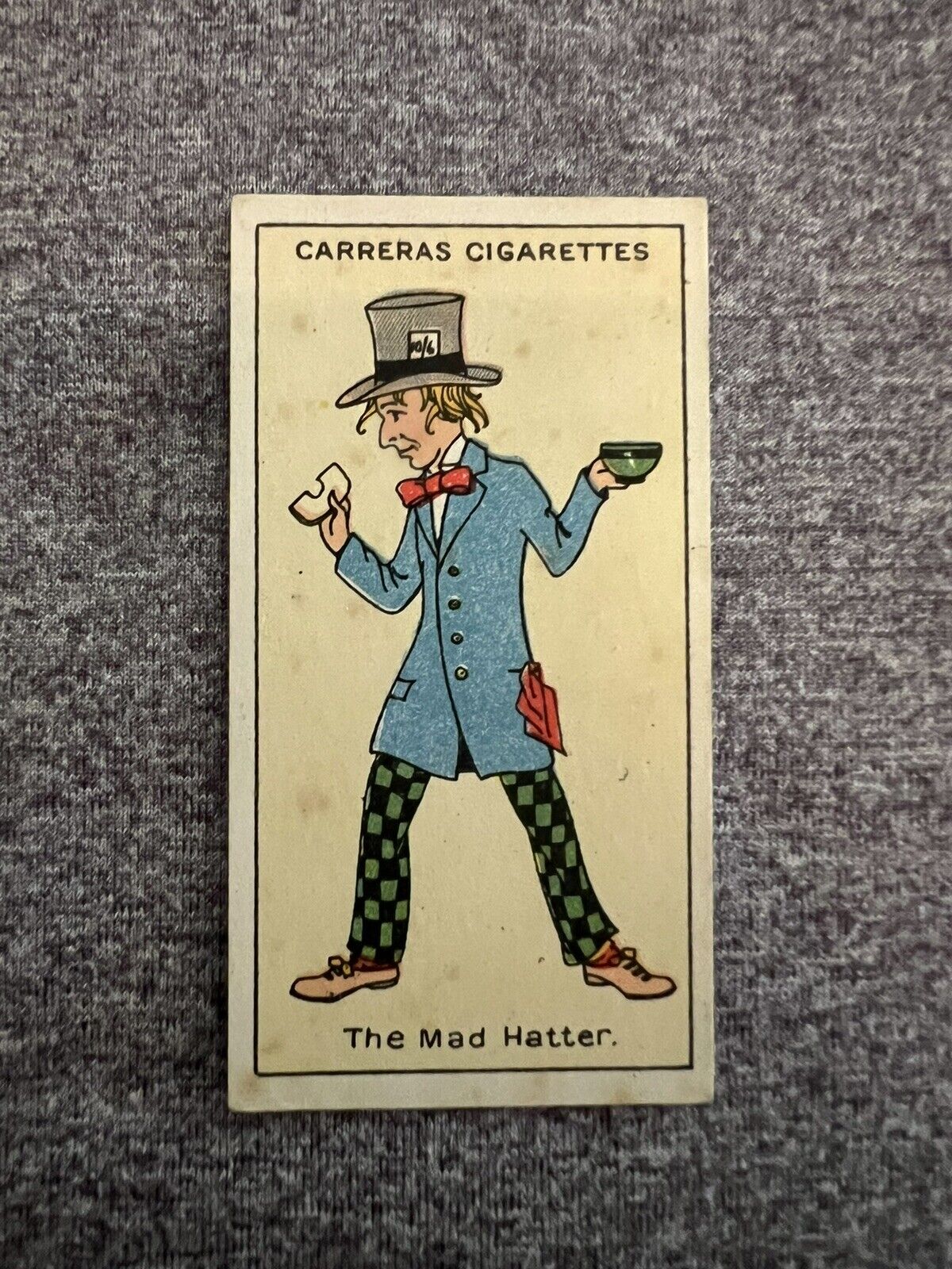 1929 Carreras MAD HATTER RC Rookie / 1st Card Alice In Wonderland Depp
