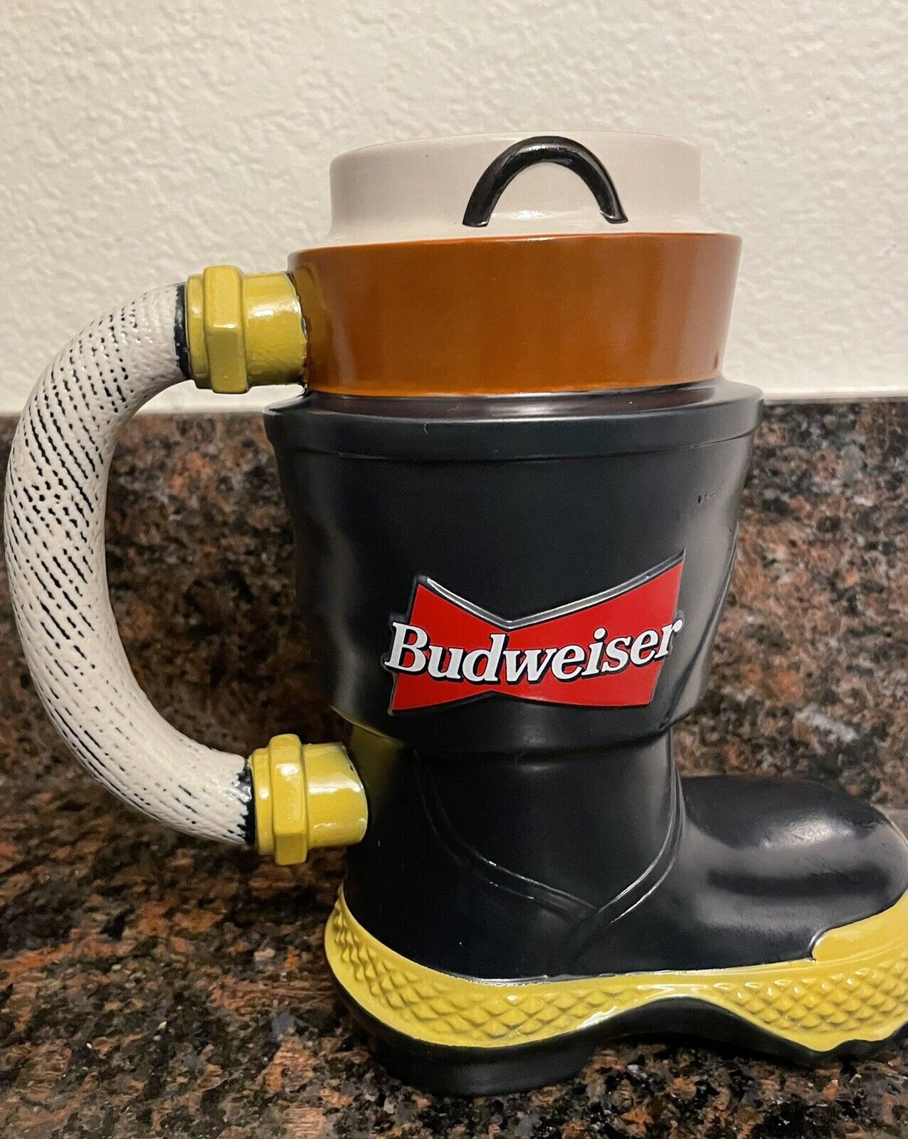 Budweiser Salutes Fire  Fighters Boot Stein, First In A Series CS321 1997