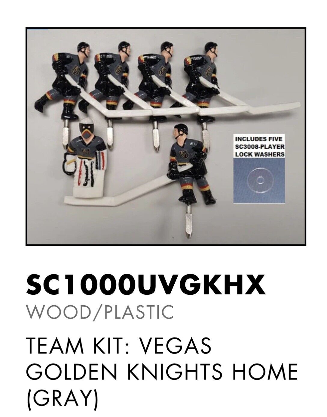 Super Chexx Bubble Hockey Vegas Golden Knights: New Players- hard to find