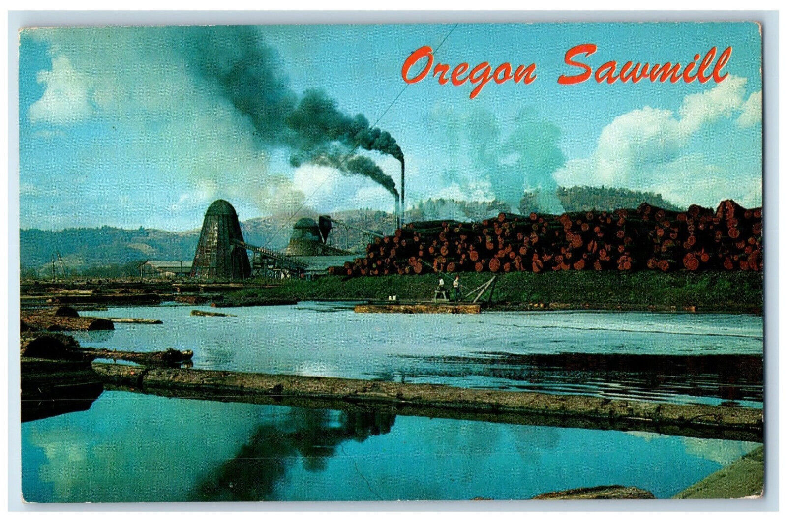 1965 Typical Sawmill Oregon OR Rhododendron OR Vintage Posted Postcard