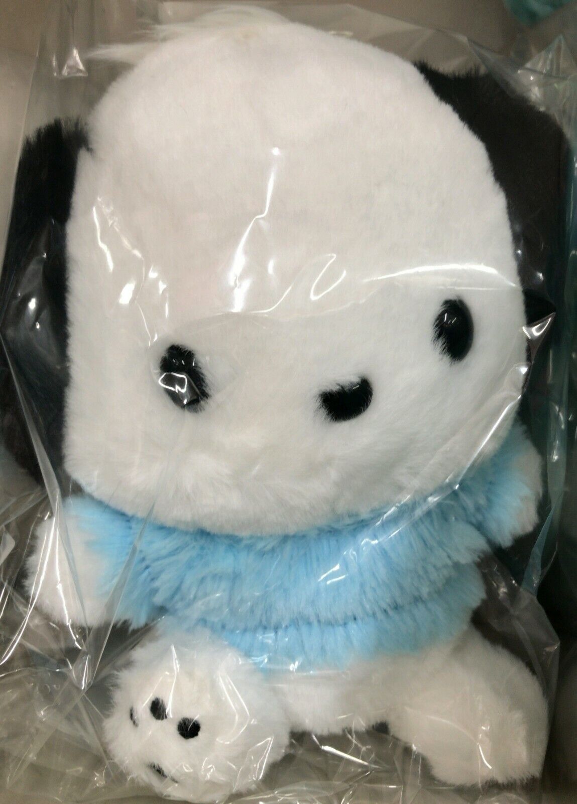 Sanrio Pochacco Fluffy Stuffed Toy S Size Plush Doll New 143198-20 Blue Gift New