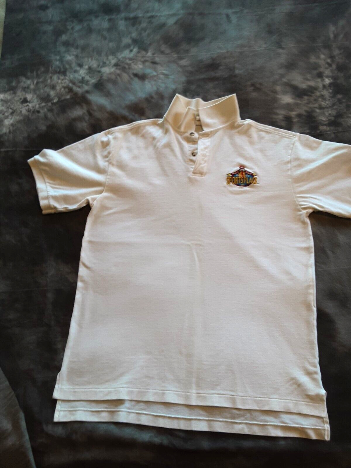 McDonalds White Polo Shirt w/Embroidered Ronalds Sportsplace and CocaCola Large