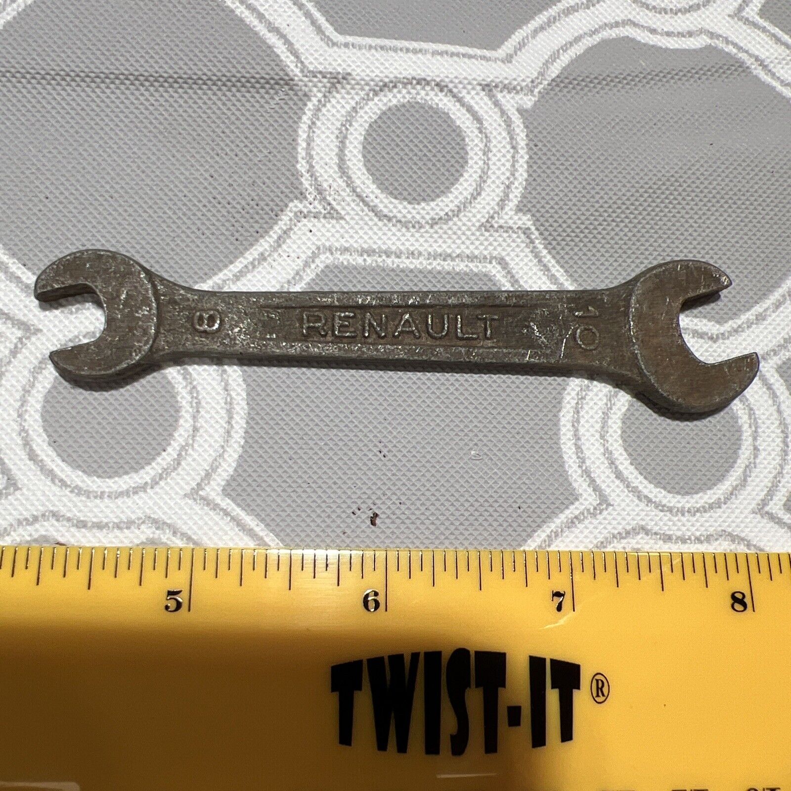 VINTAGE RENAULT OPEN END WRENCH - 10mm X 8mm - AUTO KIT TOOL