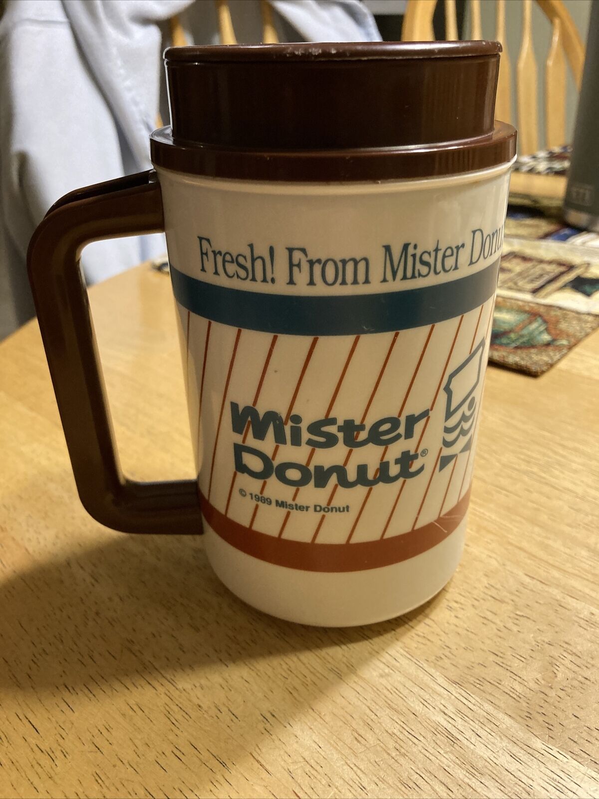 Mister Donut Hot/Cold  Thermo Coffee Mug  Whirley - As Seen On Young Sheldon