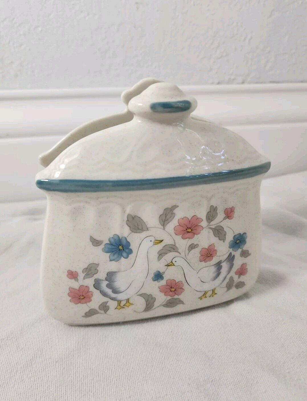 Vintage Ceramic Goose Napkin Holder