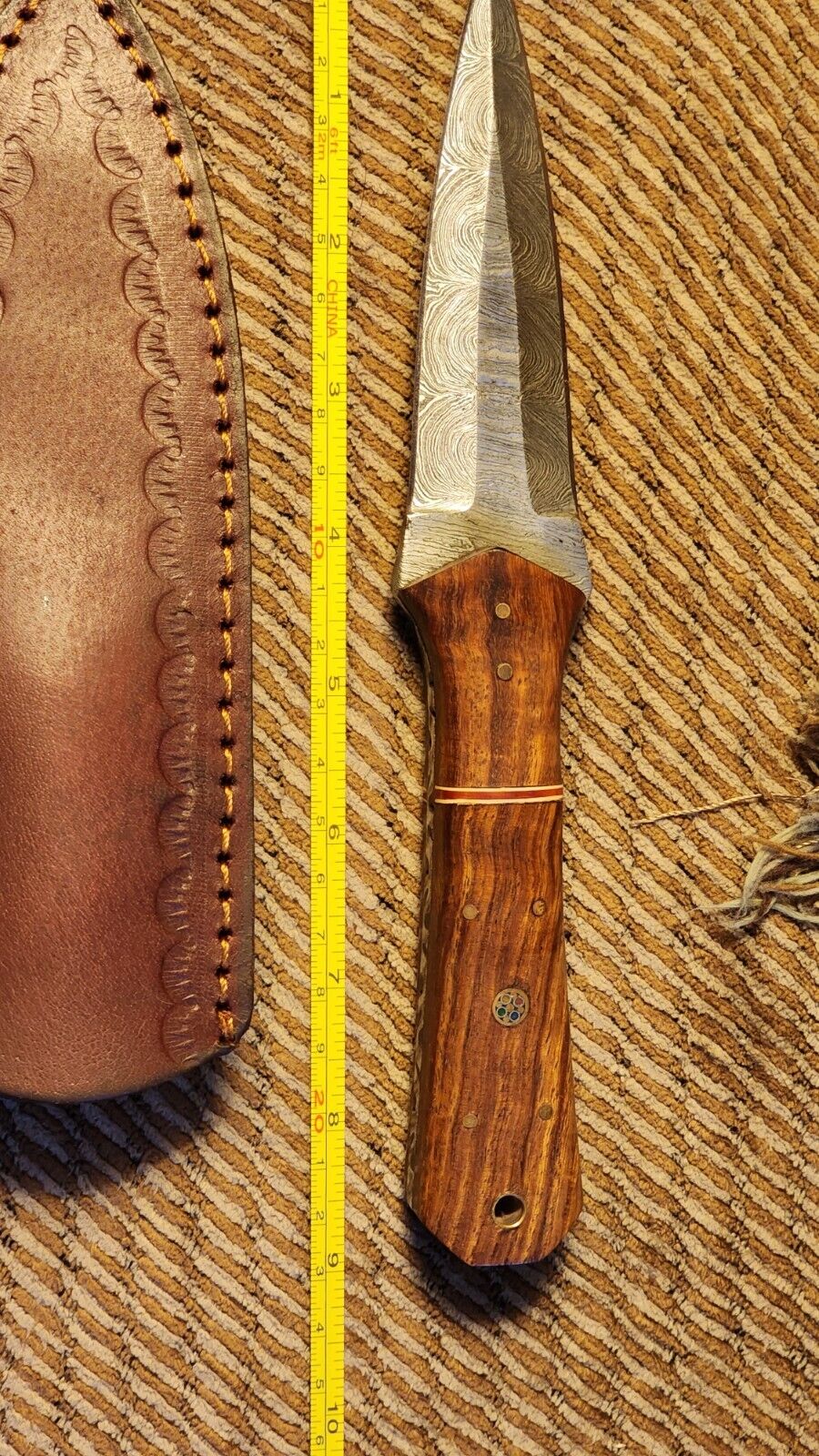 Vintage handmade Double-Sided blade knife 