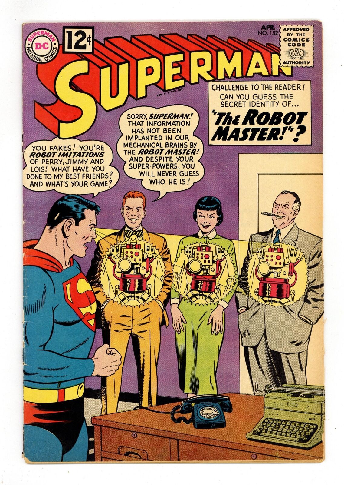 Superman #152 GD+ 2.5 1962