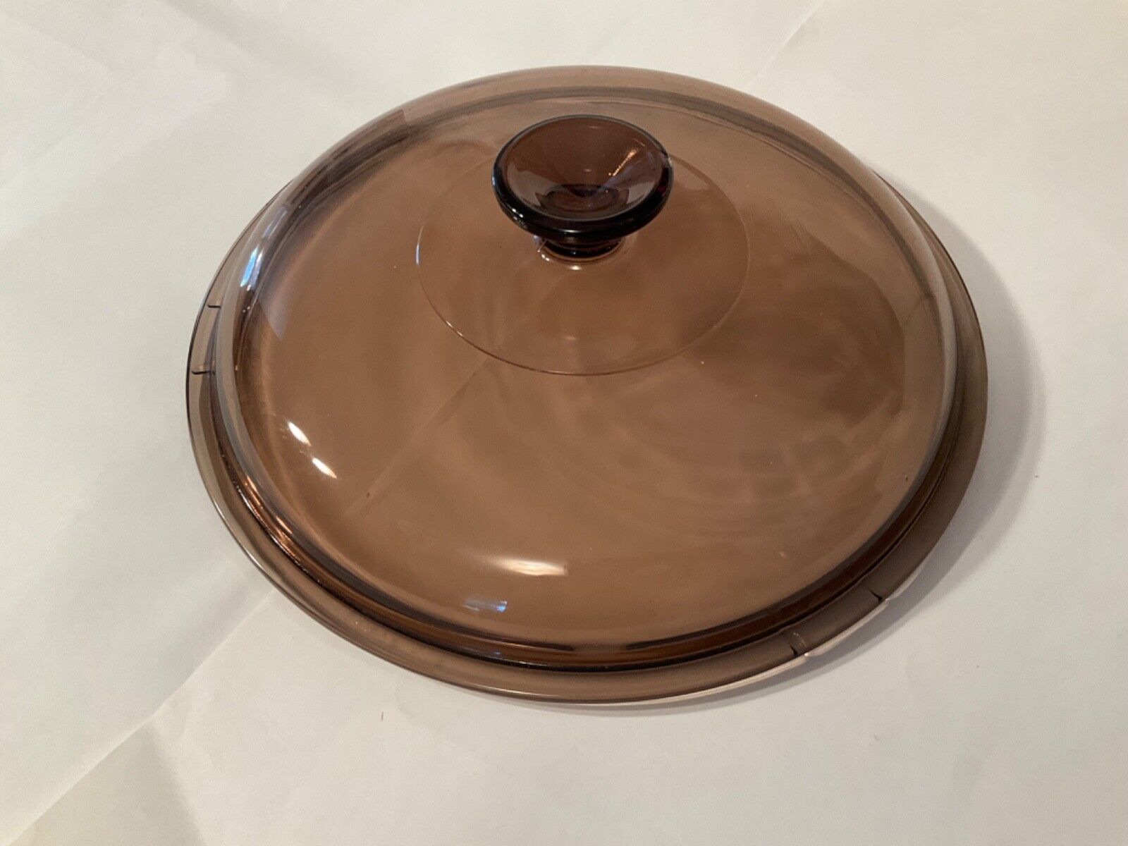Lid Vision Pyrex Corning Ware Amber Brown Fits 4.5 Qt Stock Pot & 10\